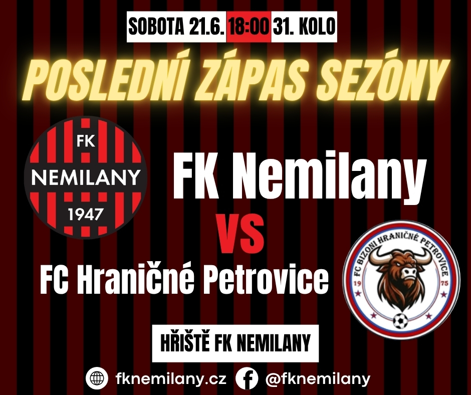 FK Nemilany pozvánka na zápas